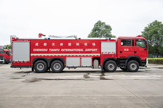 시노트루크 HOWO 18T 물 폼 CAFS 소방 트럭 가격 특수 차량 중국 공장